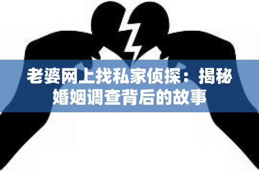 老婆网上找私家侦探：揭秘婚姻调查背后的故事
