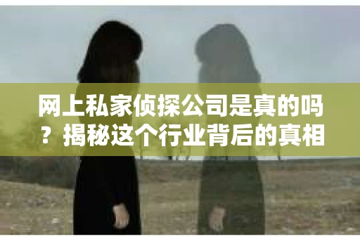 网上私家侦探公司是真的吗？揭秘这个行业背后的真相