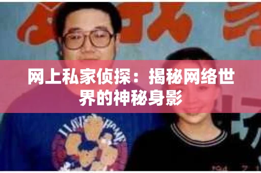 网上私家侦探：揭秘网络世界的神秘身影