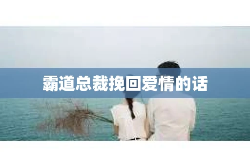霸道总裁挽回爱情的话