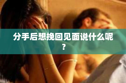 分手后想挽回见面说什么呢？
