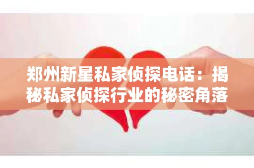 郑州新星私家侦探电话：揭秘私家侦探行业的秘密角落