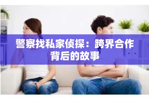 警察找私家侦探：跨界合作背后的故事