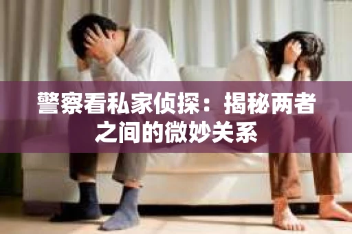 警察看私家侦探：揭秘两者之间的微妙关系