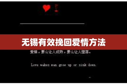 无锡有效挽回爱情方法